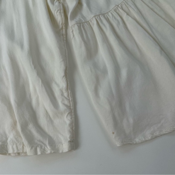 ROXY Women's Cream Embroidered Landslide Peasant Blouse Size Large - Picture 9 of 10